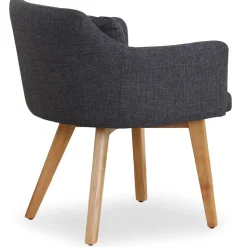 3S. x Home Fauteuil Scandinave Tissu Gris foncé SENDAT Best