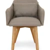 3S. x Home Fauteuil Scandinave Tissu taupe SENDAT Clearance