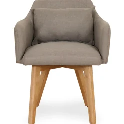 3S. x Home Fauteuil Scandinave Tissu taupe SENDAT Clearance