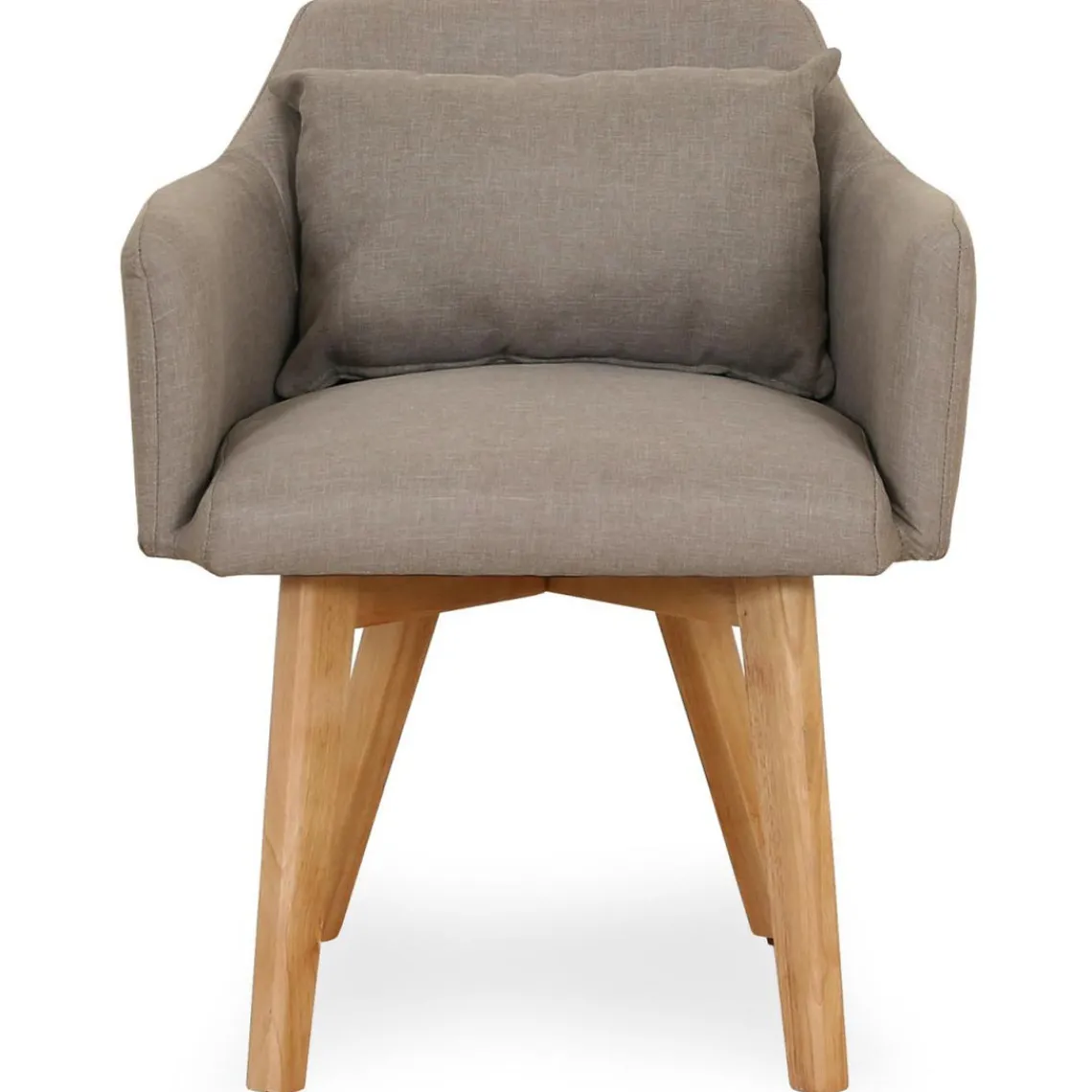 3S. x Home Fauteuil Scandinave Tissu taupe SENDAT Clearance