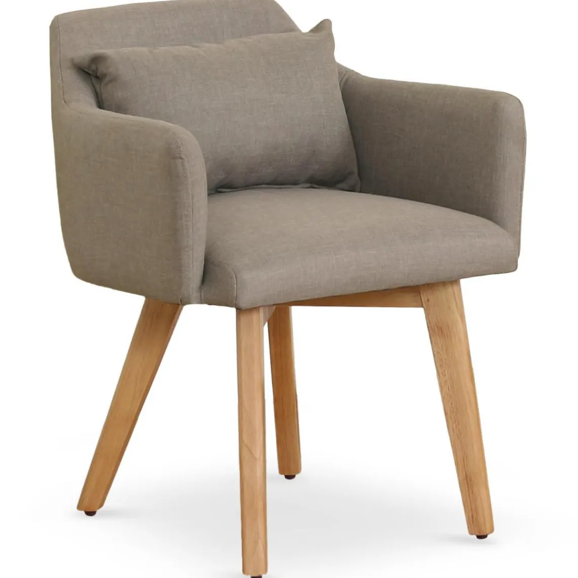 3S. x Home Fauteuil Scandinave Tissu taupe SENDAT Clearance