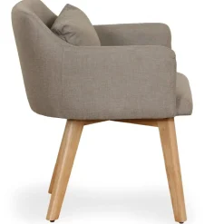 3S. x Home Fauteuil Scandinave Tissu taupe SENDAT Clearance