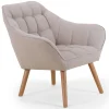 3S. x Home Fauteuil Scandinave Zentao Tissu Beige Online