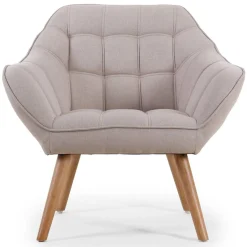 3S. x Home Fauteuil Scandinave Zentao Tissu Beige Online