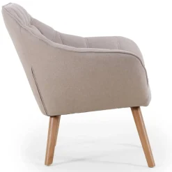 3S. x Home Fauteuil Scandinave Zentao Tissu Beige Online