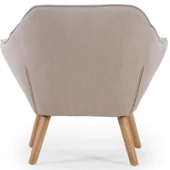3S. x Home Fauteuil Scandinave Zentao Tissu Beige Online