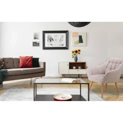 3S. x Home Fauteuil Scandinave Zentao Tissu Beige Online