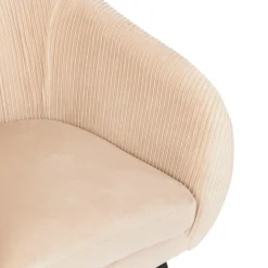 3S. x Home Fauteuil Solaro Velours Beige Best