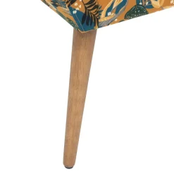 3S. x Home Fauteuil tissu velours à motifs jungle