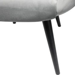 3S. x Home Fauteuil Velours Argent SHEEP Hot