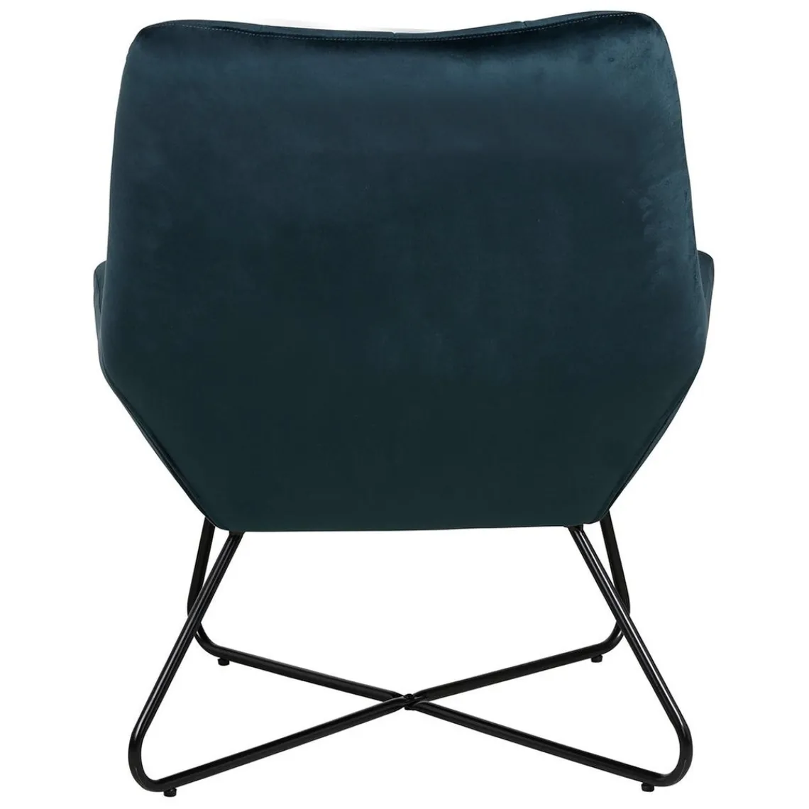 Zago Fauteuil velours gris Bleu Outlet