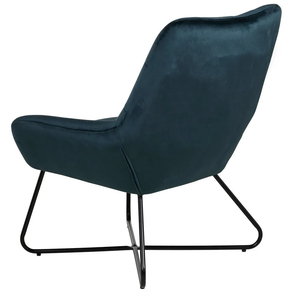 Zago Fauteuil velours gris Bleu Outlet