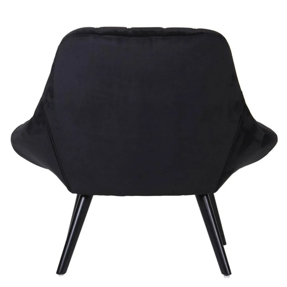 3S. x Home Fauteuil Velours Noir