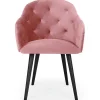 3S. x Home Fauteuil Velours Rose RIONE Online