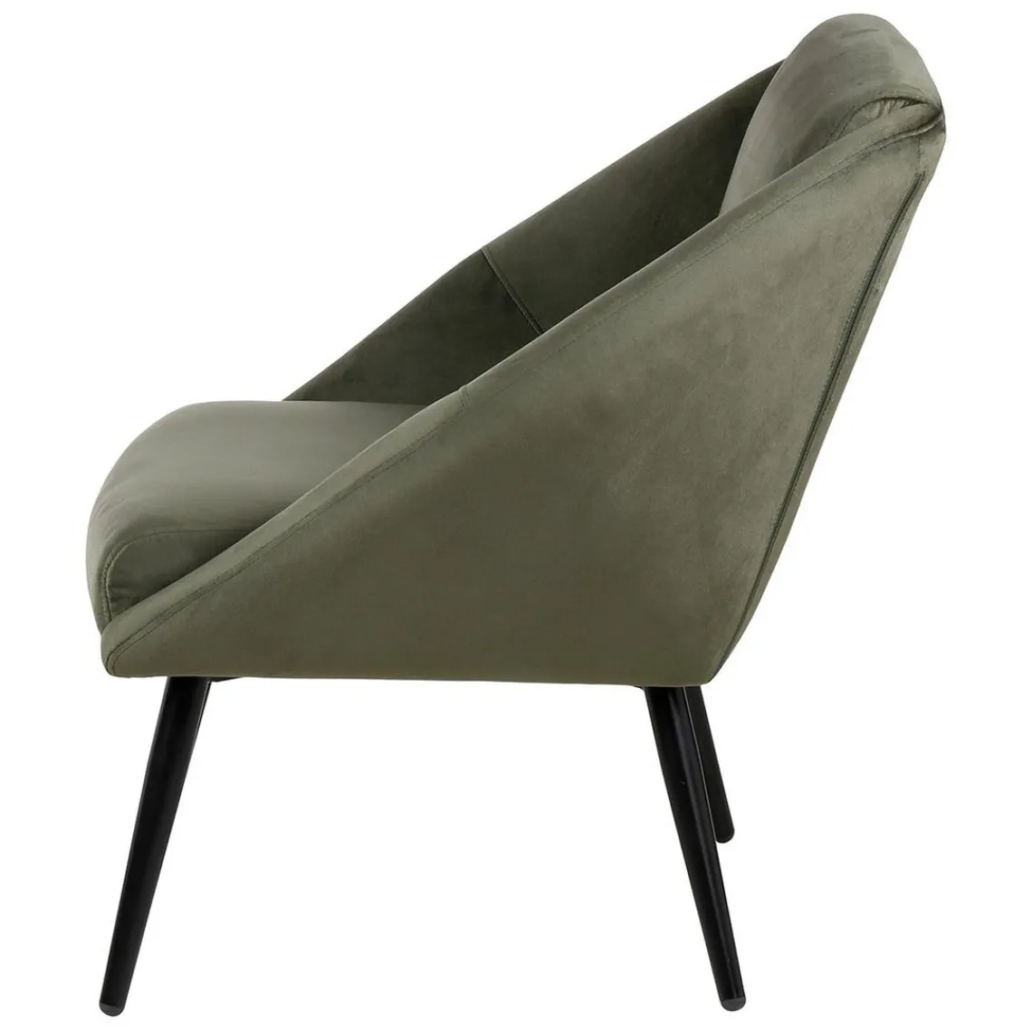3S. x Home Fauteuil velours vert foncé Clearance