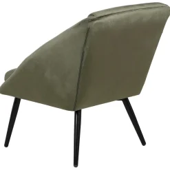3S. x Home Fauteuil velours vert foncé Clearance