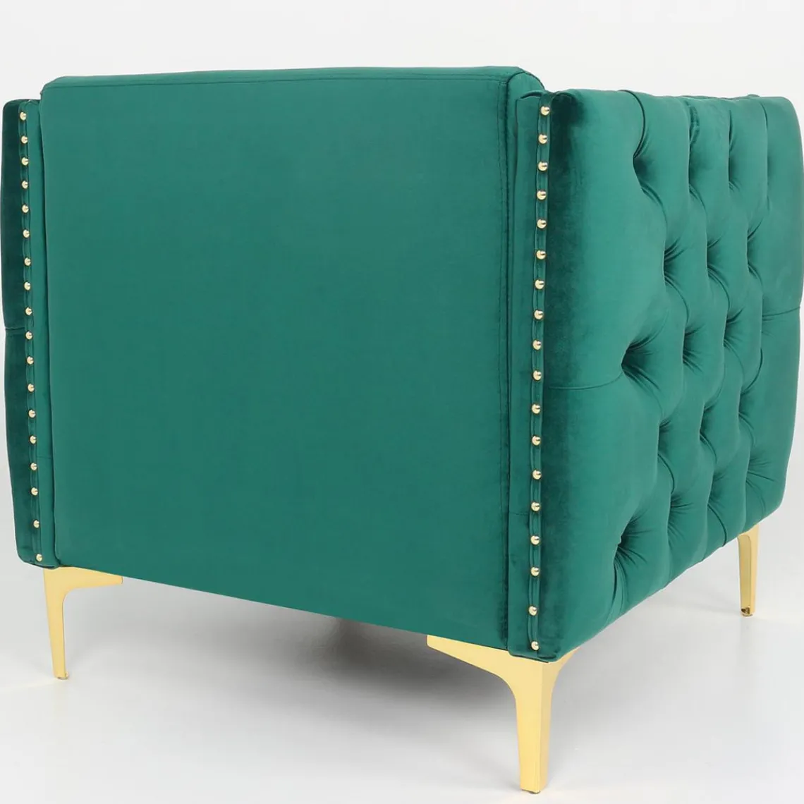 3S. x Home Fauteuil Velours MURRAY Vert Hot