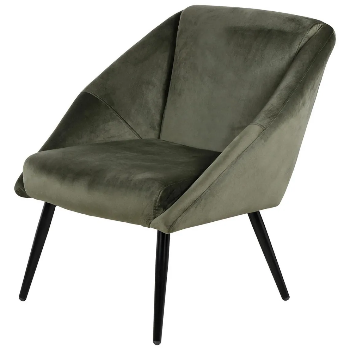 3S. x Home Fauteuil vert foncé velours