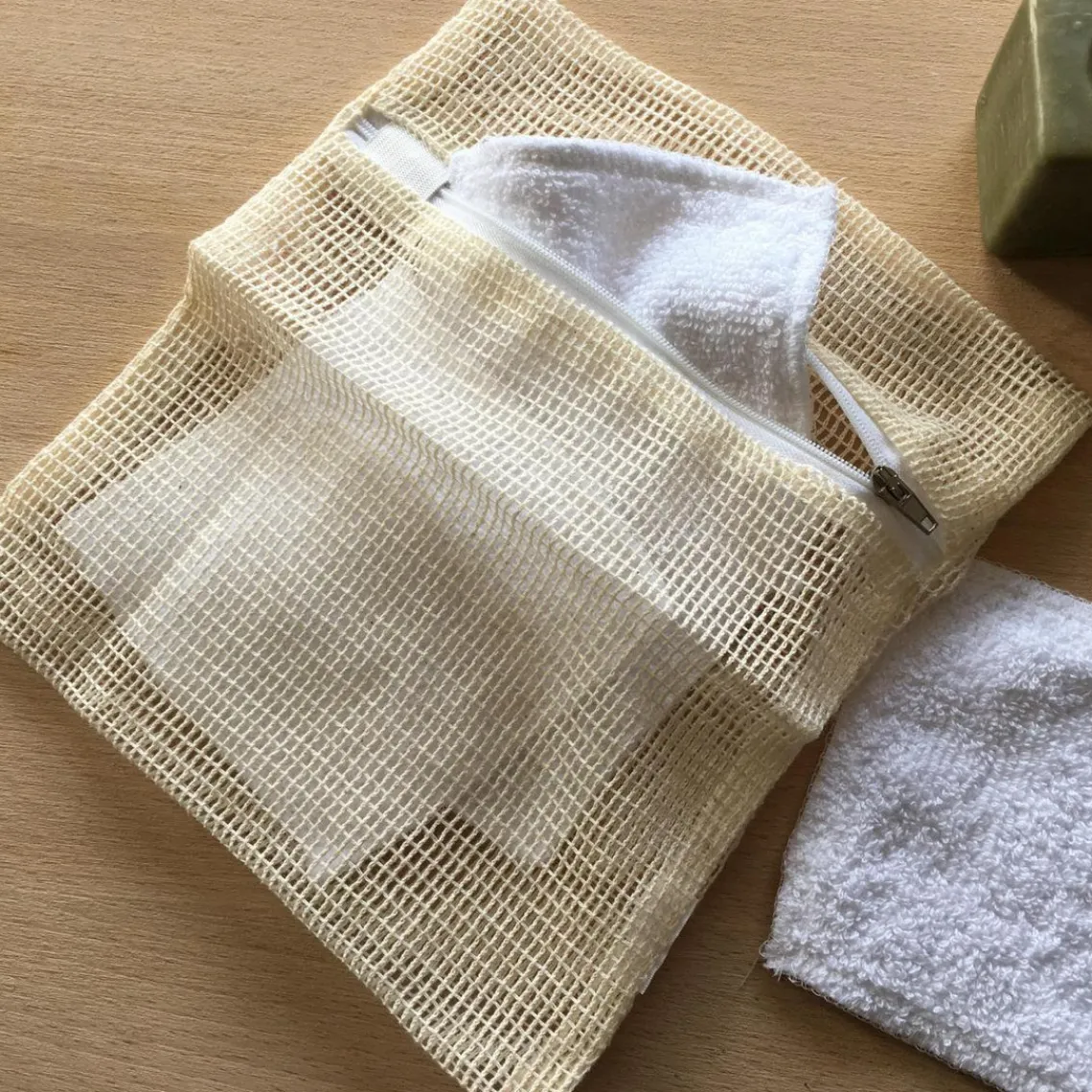 Becquet Filet de lavage carrés démaquillants QUADRATO en coton Outlet