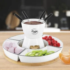 3S. x Home Fondue Coffret Support Bambou Coupelle Best
