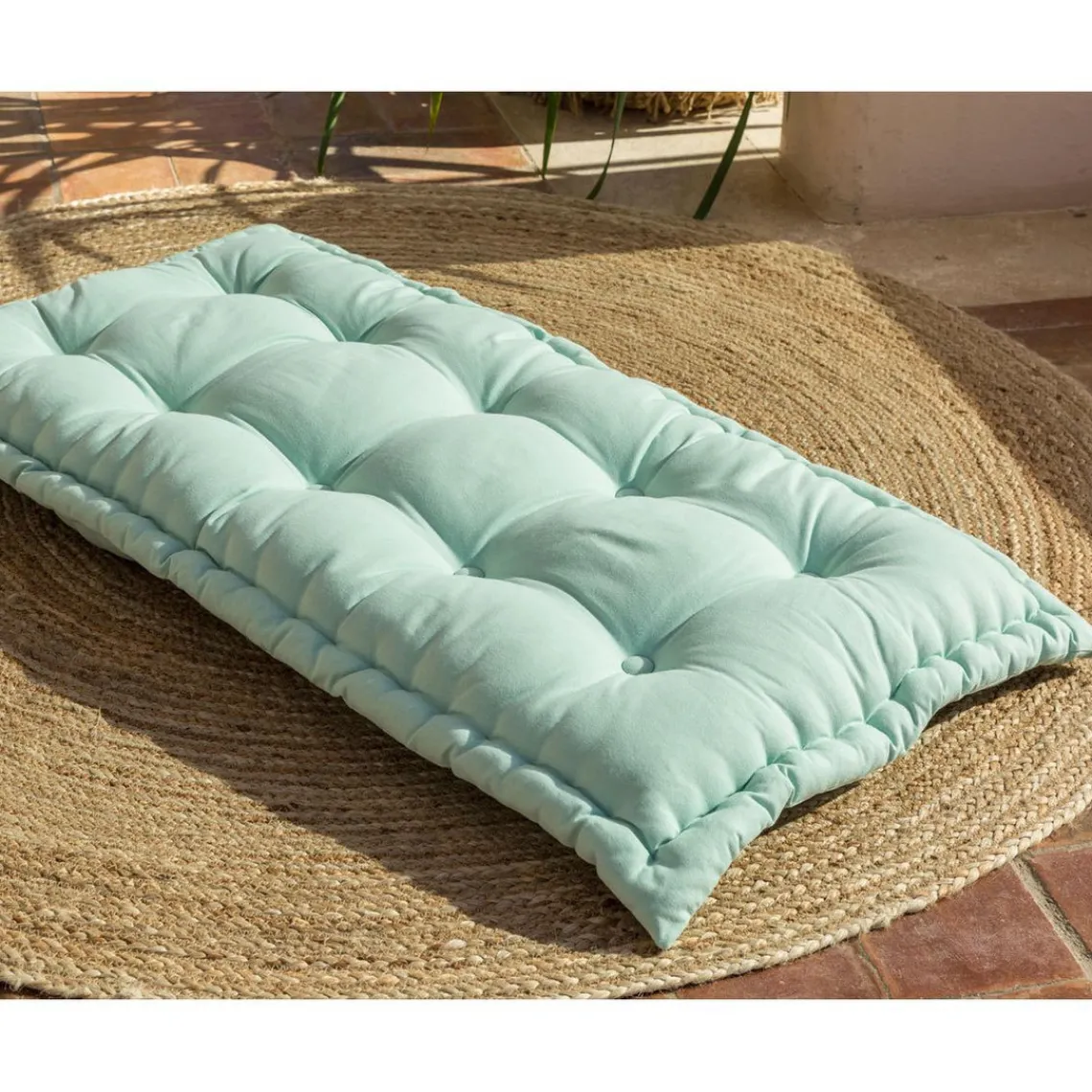 Becquet Futon BOUTONS - vert Discount