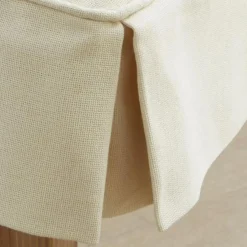 Becquet Galette de chaise à volant - Blanc ivoire Outlet