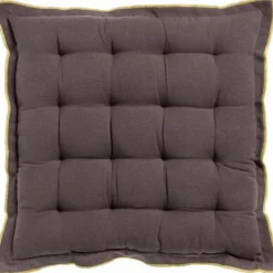 Maison Vivaraise Galette de chaise Grace recyclée 40 x 40 x 3 Café Online