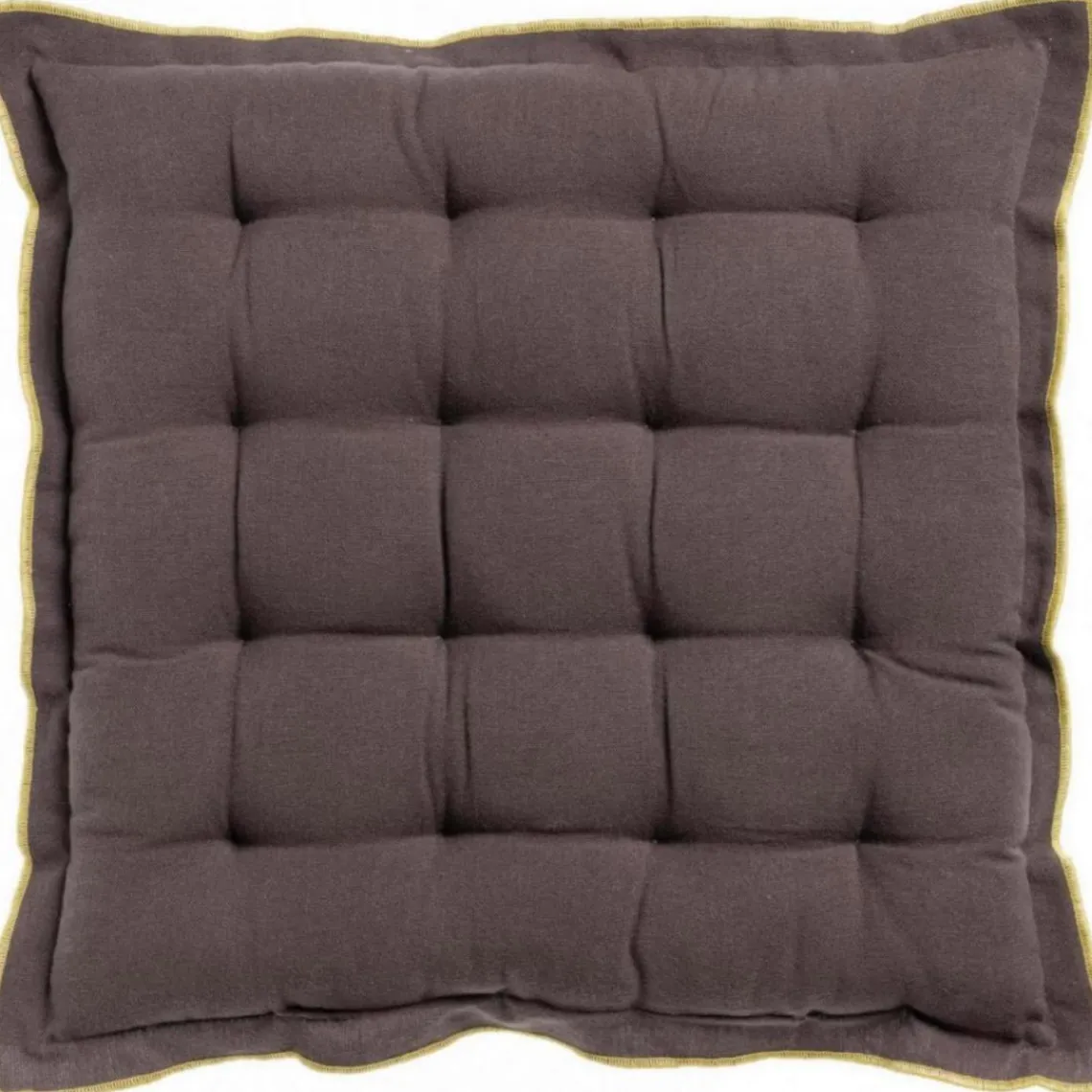 Maison Vivaraise Galette de chaise Grace recyclée 40 x 40 x 3 Café Online