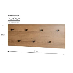 3S. x Home Garderobe murale 7 crochets métalliques Hot