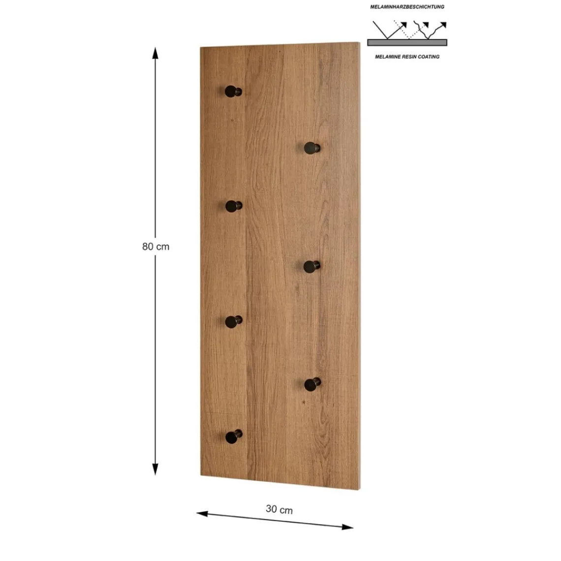 3S. x Home Garderobe murale 7 crochets métalliques Hot