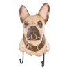 3S. x Home Garderobe murale 2 crochets Bouledogue Best