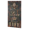 3S. x Home Garderobe murale 5 crochets Love Life Best