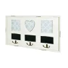 3S. x Home garderobe murale 3 crochets et cadres integrés Hot