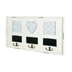 3S. x Home garderobe murale 3 crochets et cadres integrés Hot