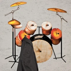 3S. x Home Garderobe murale Batterie marron 5 crochets Discount