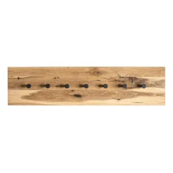 3S. x Home garderobe murale chêne et métal noir Online