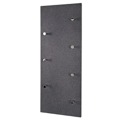 3S. x Home Garderobe murale décor granit 7 crochets acier chromé