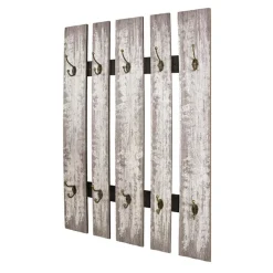 3S. x Home garderobe murale effet bois vintage 10 crochets Sale