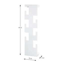3S. x Home Garderobe murale en métal laqué blanc avec 6 crochets Online