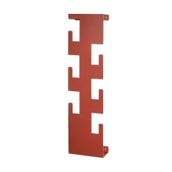 3S. x Home Garderobe murale en métal laqué rouge avec 6 crochets Best