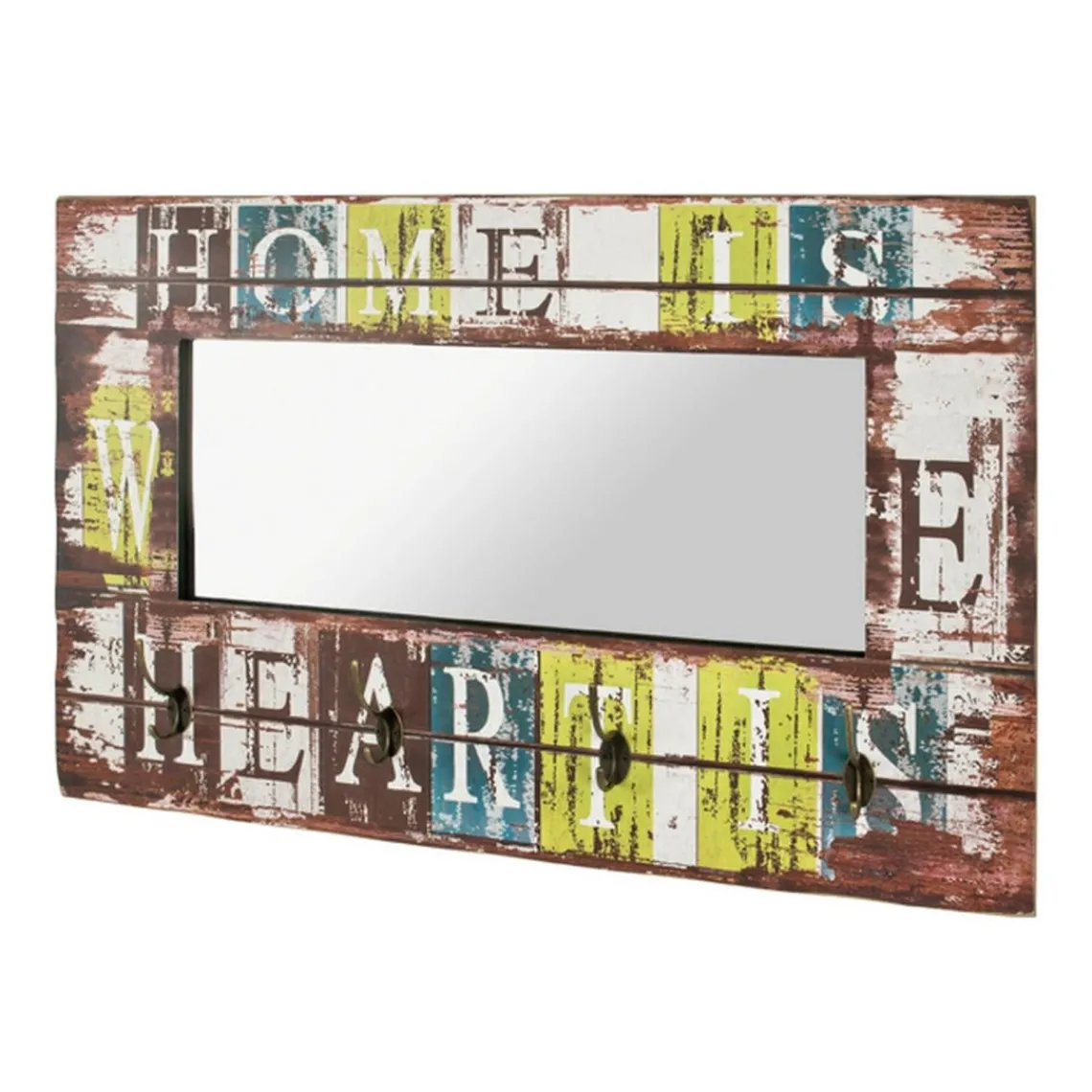 3S. x Home Garderobe murale Home multicolore 4 crochets Outlet