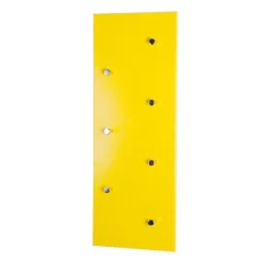 3S. x Home Garderobe murale modulable jaune 7 crochets acier chromé Discount