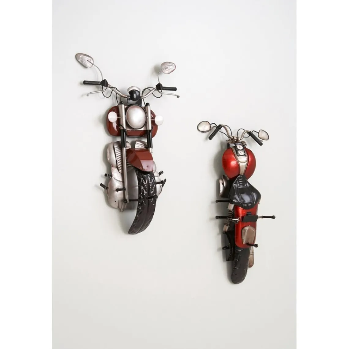 3S. x Home Garderobe murale Motard 3 crochets rouge Sale