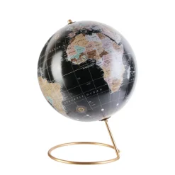 3S. x Home Globe Terrestre Noir et Doré MUNDO Online