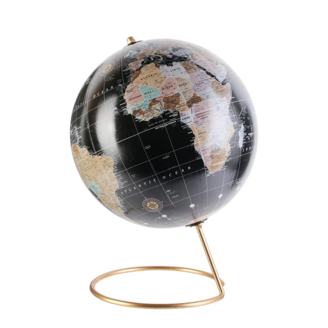 3S. x Home Globe Terrestre Noir et Doré MUNDO Online