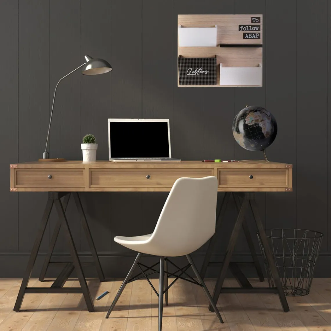 3S. x Home Globe Terrestre Noir et Doré MUNDO Online