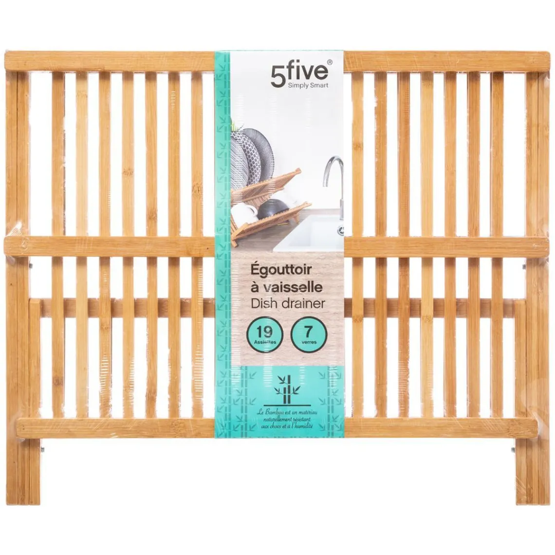 3S. x Home Égouttoir Pliant en Bambou Best