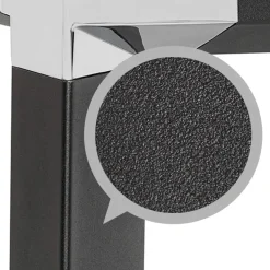 ALTEREGO Grand bureau de direction en angle 'XLINE' en bois noir Best