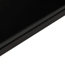 ALTEREGO Grand bureau de direction en angle 'XLINE' en verre noir Hot