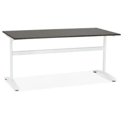 ALTEREGO Grand bureau droit 'CRYPTO' noir Discount